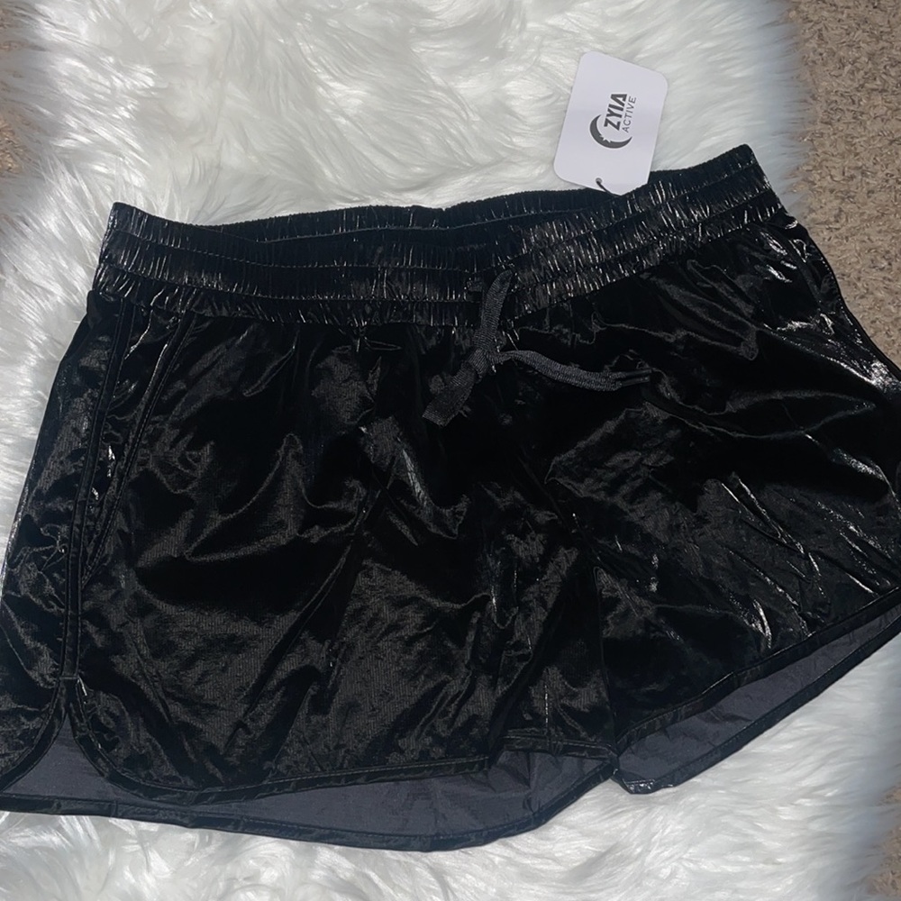 Zyia Midnight Gloss Bomber Shorts - Picture 7 of 11